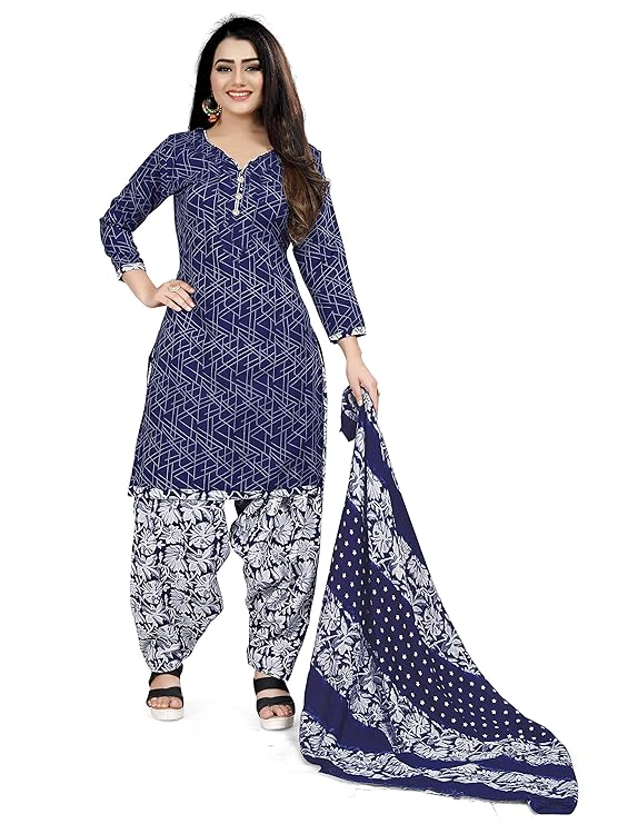 Indian Women Cotton Printed Readymade Salwar Suit