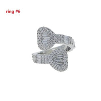 Iced Out Heart Shaped Bangle