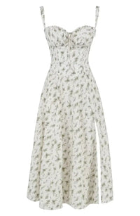 Floral Midriff Waist Shaper Dress