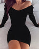 Warm & Sexy Off Shoulder Sweater Dresses