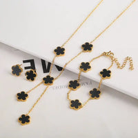 Adjustable Flower Bracelet and Necklace