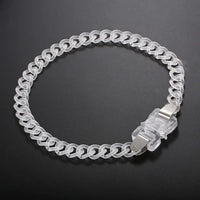Clear Buckle Men's Chain Necklace