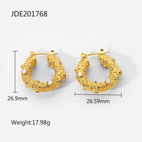 18K Gold Plated Hoop Earrings